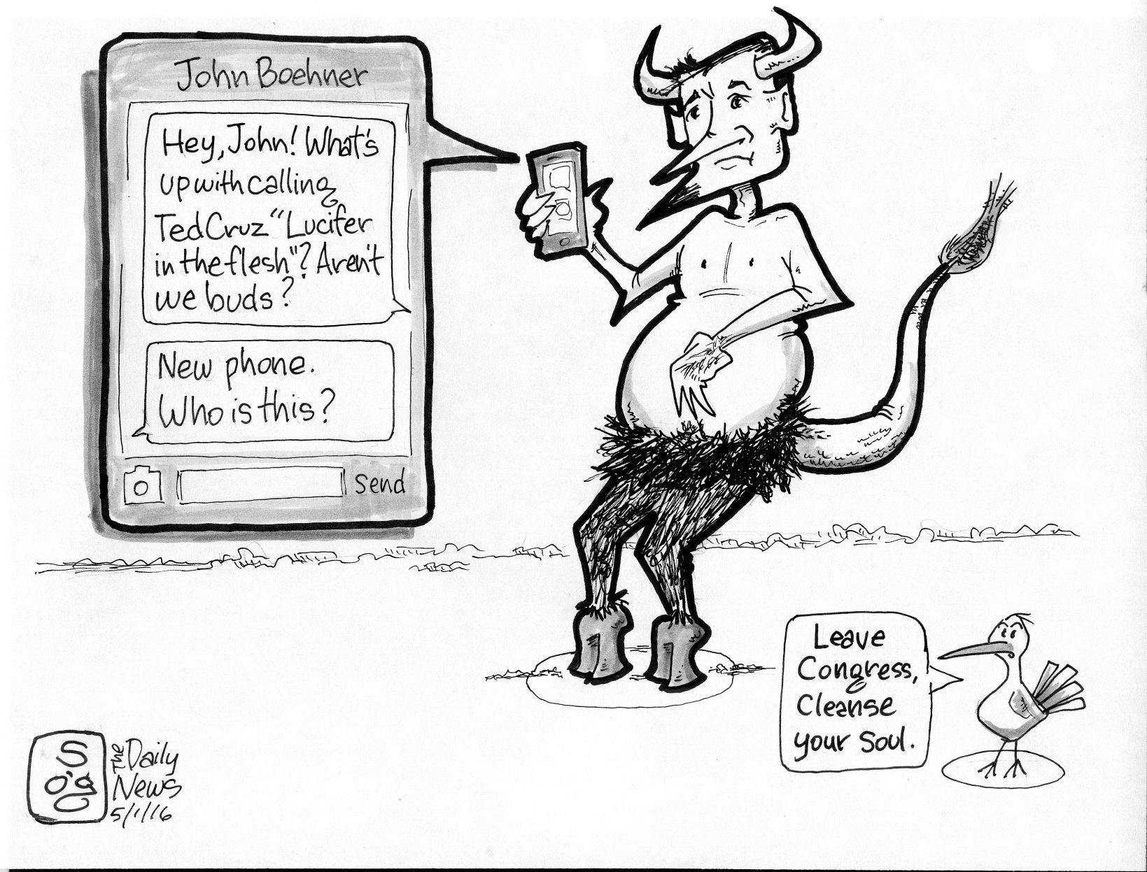 Lucifer is pleased to be compared to Ted Cruz